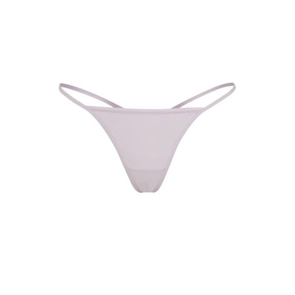 NWT Skims Fits Everybody Thong in Iris Mica 3X Pink Purple Underwear Cotton Sexy - Picture 1 of 9